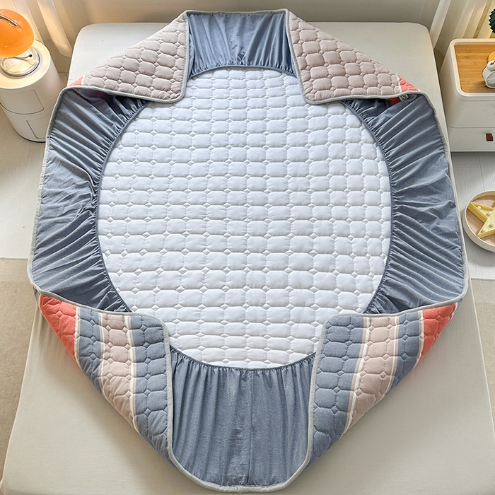 91家纺网 家纺一手货源 找家纺 犇牛仓储供应链 2026新款亲肤纯棉加厚床笠 新款-斯诺克