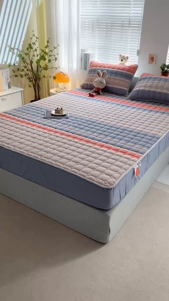 91家纺网 家纺一手货源 找家纺 犇牛仓储供应链 2026新款亲肤纯棉加厚床笠 新款-斯诺克