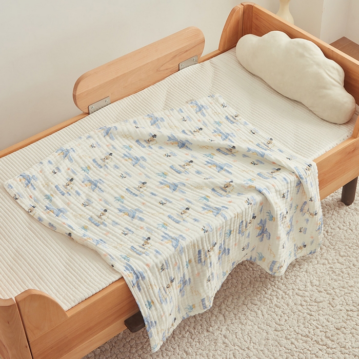 91家纺网 家纺一手货源 找家纺 嗨生活 2026新款A类婴幼儿童夏凉空调被子浴巾六层纱布毛巾被纯棉办公室幼儿园午睡盖毯子 奇妙世界