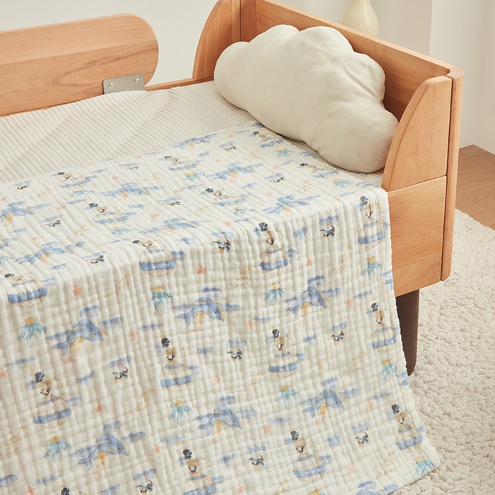 91家纺网 家纺一手货源 找家纺 嗨生活 2026新款A类婴幼儿童夏凉空调被子浴巾六层纱布毛巾被纯棉办公室幼儿园午睡盖毯子 奇妙世界