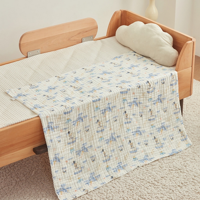 91家纺网 家纺一手货源 找家纺 嗨生活 2026新款A类婴幼儿童夏凉空调被子浴巾六层纱布毛巾被纯棉办公室幼儿园午睡盖毯子 奇妙世界