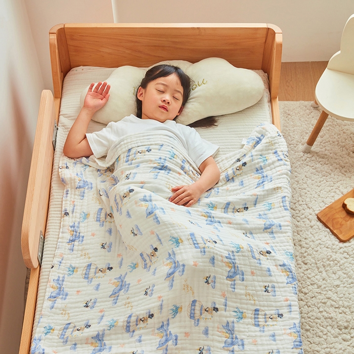 91家纺网 家纺一手货源 找家纺 嗨生活 2026新款A类婴幼儿童夏凉空调被子浴巾六层纱布毛巾被纯棉办公室幼儿园午睡盖毯子 奇妙世界