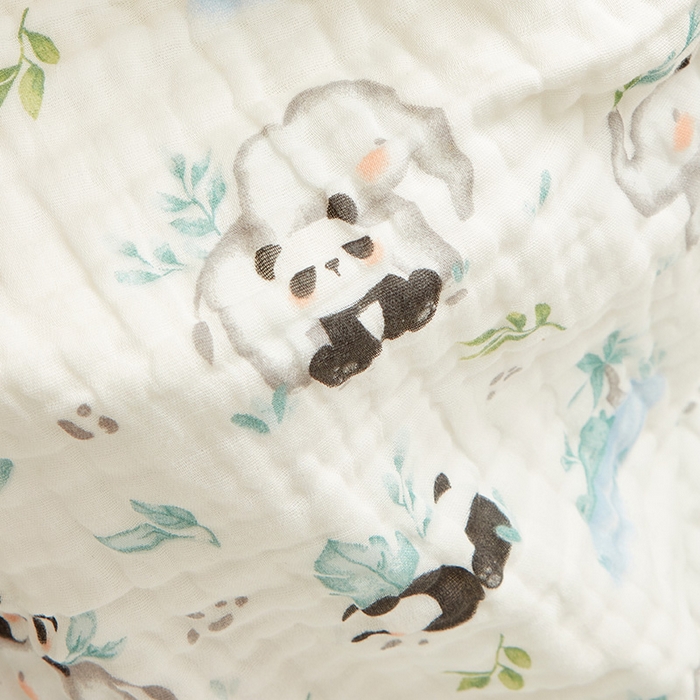 91家纺网 家纺一手货源 找家纺 嗨生活 2026新款A类婴幼儿童夏凉空调被子浴巾六层纱布毛巾被纯棉办公室幼儿园午睡盖毯子 竹林熊猫