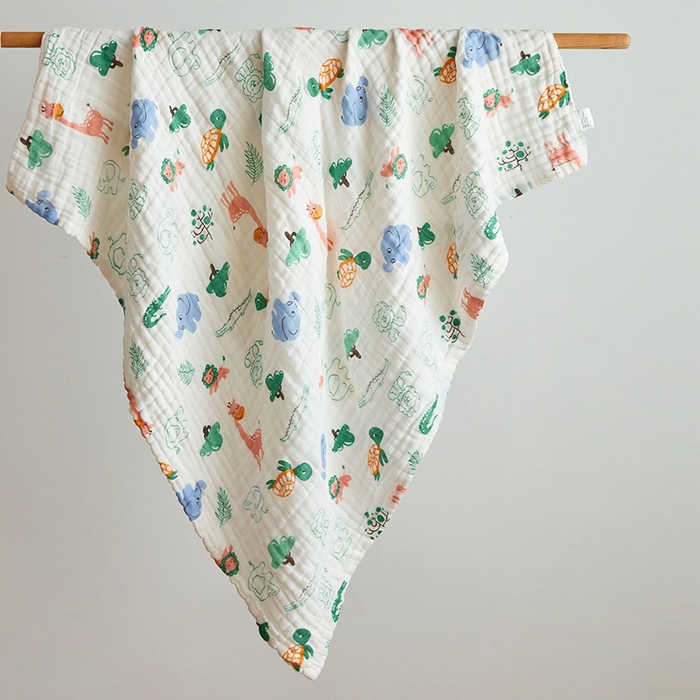 91家纺网 家纺一手货源 找家纺 嗨生活 2026新款A类婴幼儿童夏凉空调被子浴巾六层纱布毛巾被纯棉办公室幼儿园午睡盖毯子 组合图