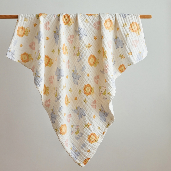 91家纺网 家纺一手货源 找家纺 嗨生活 2026新款A类婴幼儿童夏凉空调被子浴巾六层纱布毛巾被纯棉办公室幼儿园午睡盖毯子 组合图