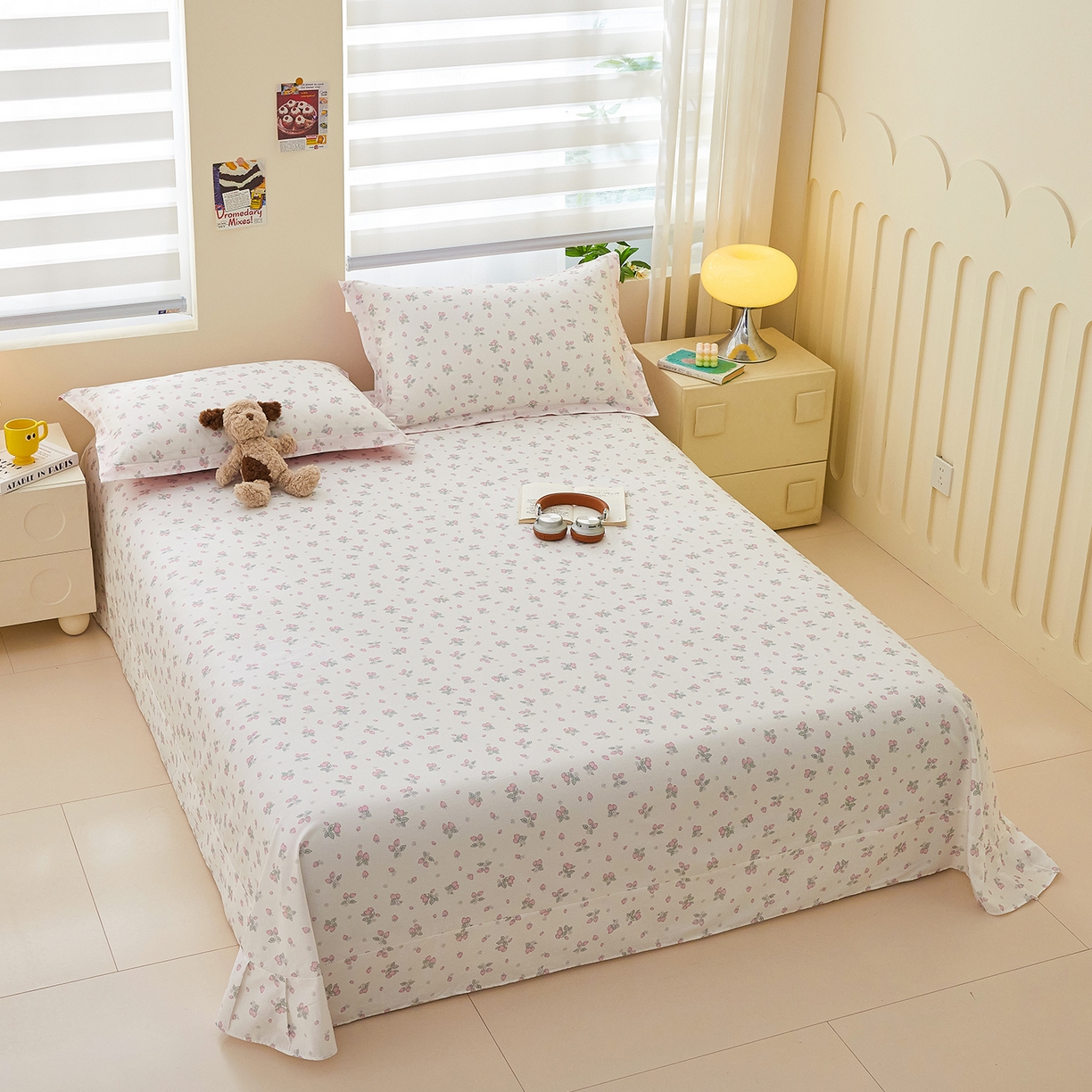 91家纺网 家纺一手货源 找家纺 （总）元元家居（元元被业） 2026新款全棉13372套件及单品【印花款】-单床单