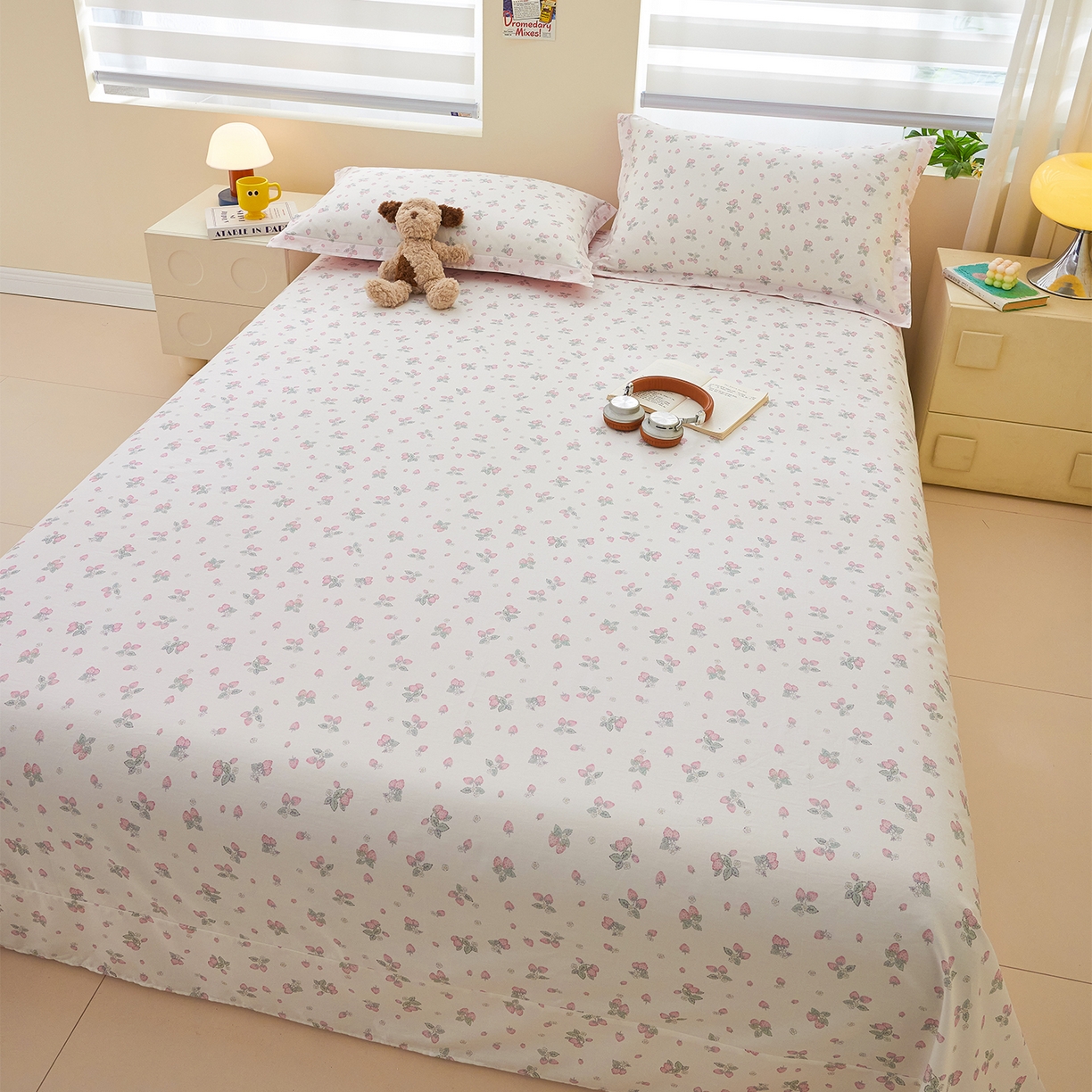 91家纺网 家纺一手货源 找家纺 （总）元元家居（元元被业） 2026新款全棉13372套件及单品【印花款】-单床单