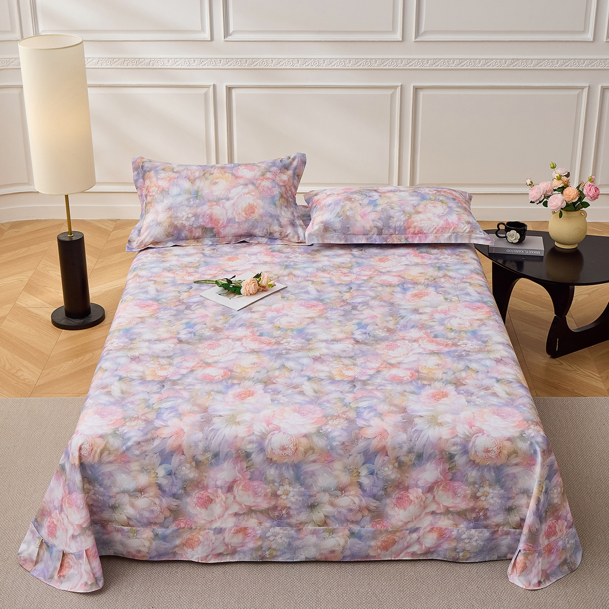 91家纺网 家纺一手货源 找家纺 （总）元元家居（元元被业） 2026新款全棉13372套件及单品【印花款】-单床单