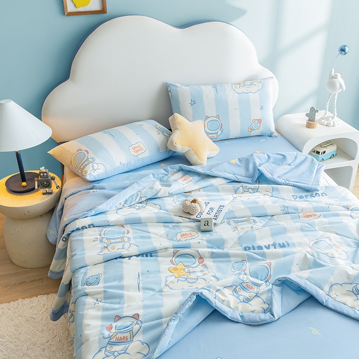 91家纺网 家纺一手货源 找家纺 （总）暖阳 【同款地板价】2026年新款全棉印花棉花夏被四件套被子被芯