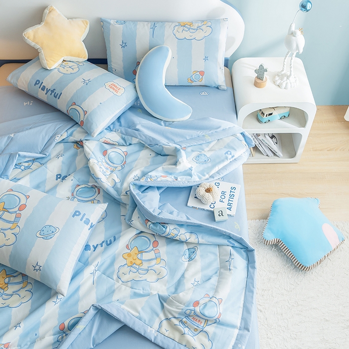 91家纺网 家纺一手货源 找家纺 （总）暖阳 【同款地板价】2026年新款全棉印花棉花夏被四件套被子被芯