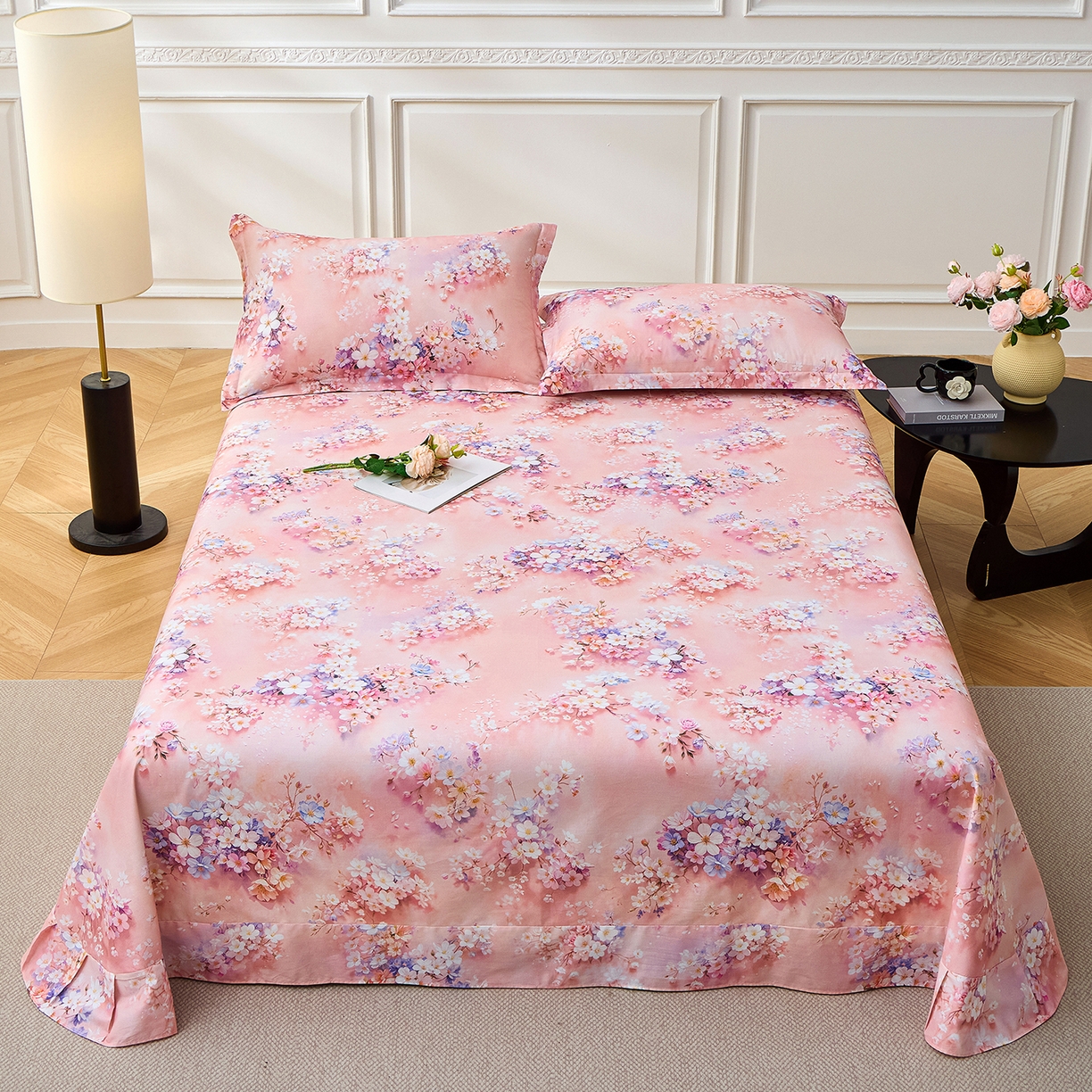 91家纺网 家纺一手货源 找家纺 （总）元元家居（元元被业） 2026新款全棉13372套件及单品【印花款】-单床单