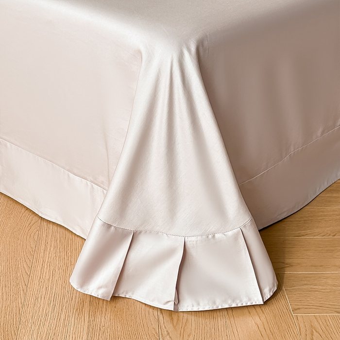 91家纺网 家纺一手货源 找家纺 格里芬家纺 2026新款全棉精梳棉韩系花边款印花四件套 蝶舞飞扬