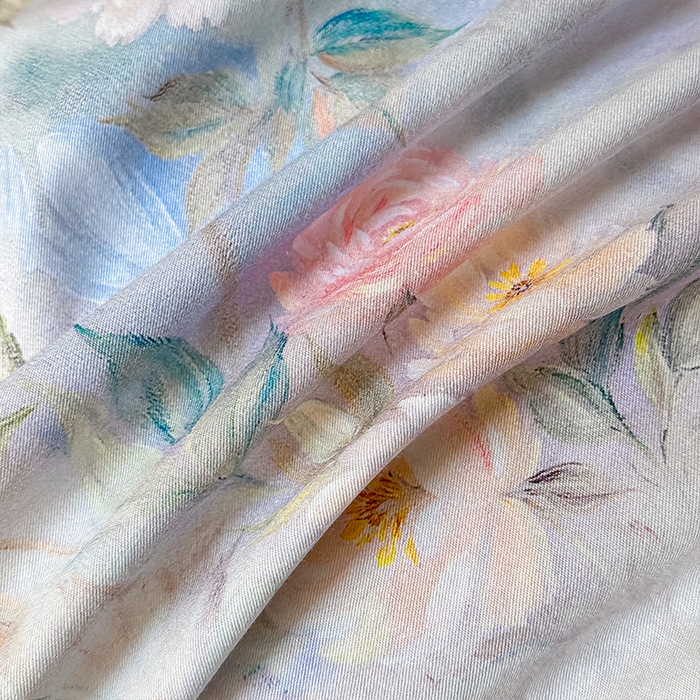 91家纺网 家纺一手货源 找家纺 格里芬家纺 2026新款全棉精梳棉韩系花边款印花四件套 露兮