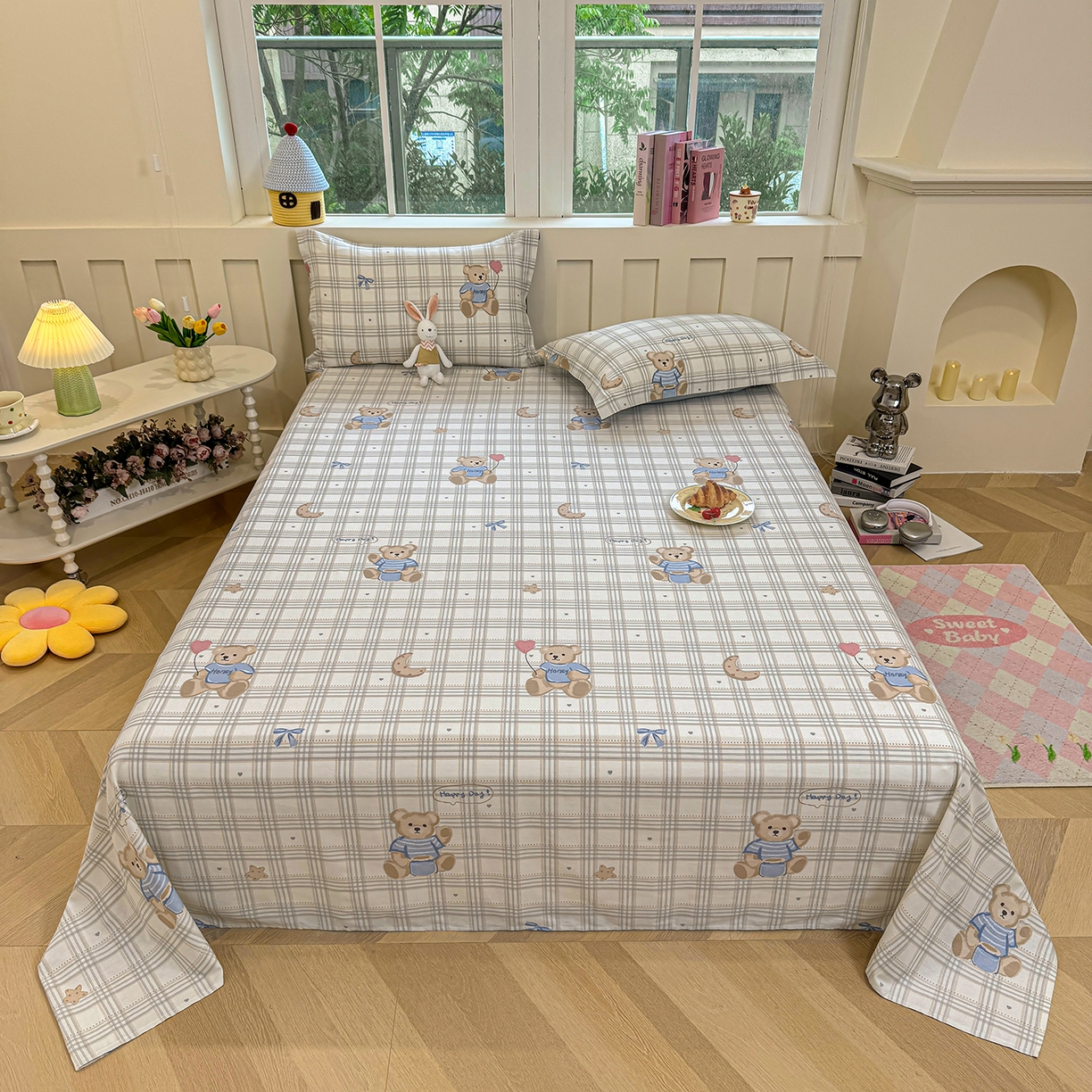 91家纺网 家纺一手货源 找家纺 （总）壹贝家纺 2026新款全棉喷气印花床单系列