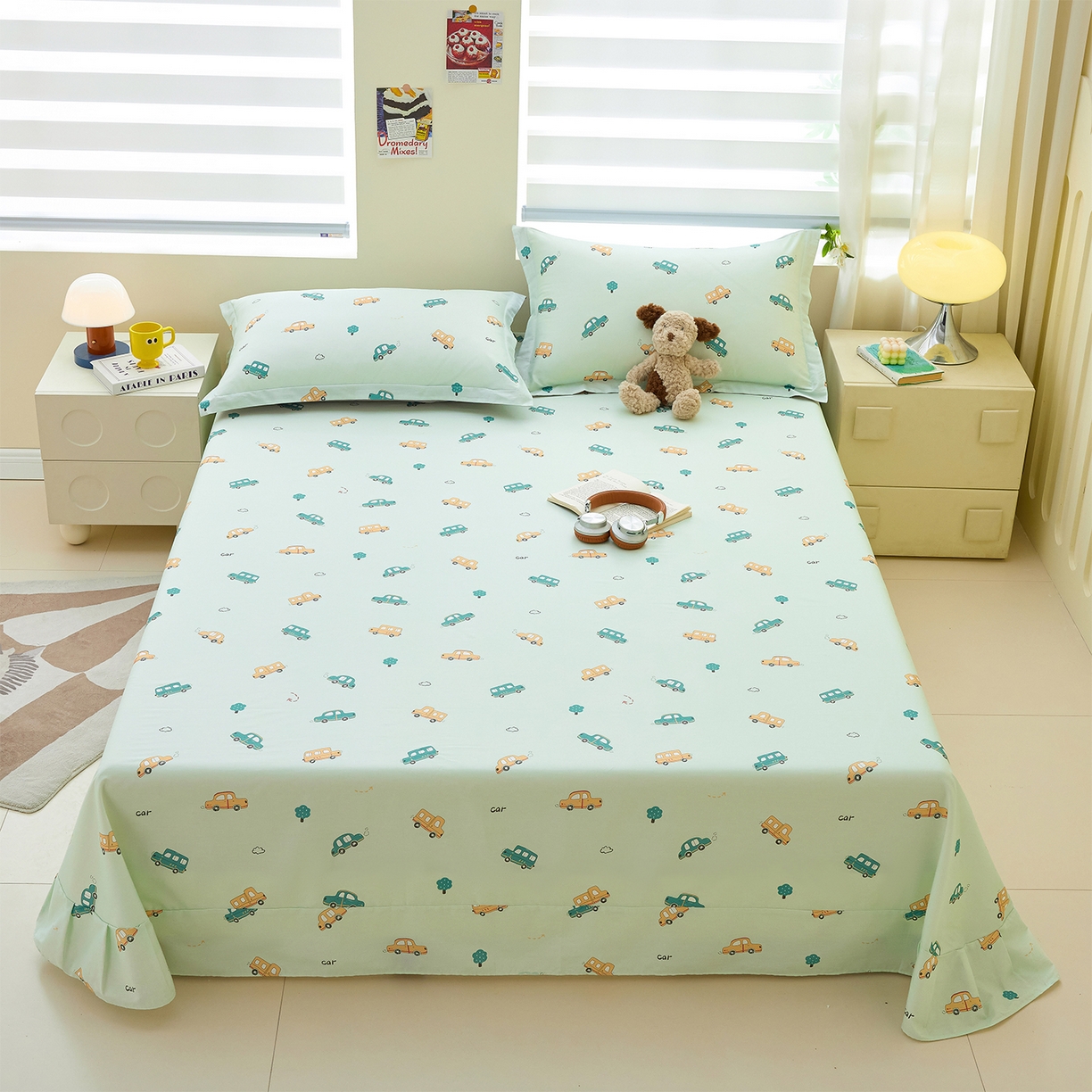 元元家居（元元被业） 2026新款全棉13372套件及单品【印花款】-单床单 嘟嘟城