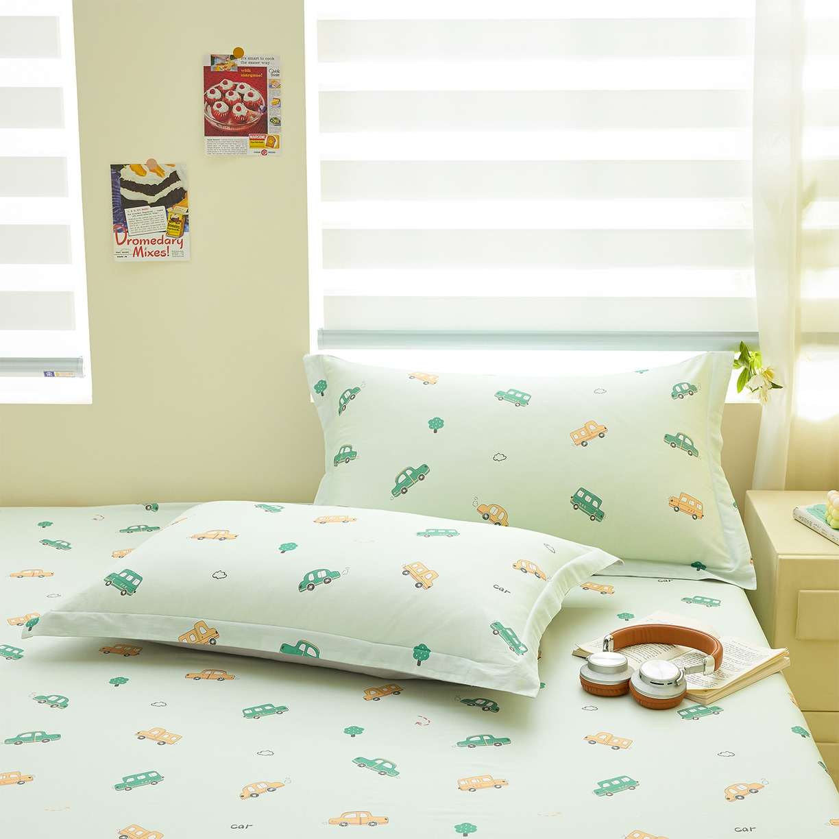 91家纺网 家纺一手货源 找家纺 元元家居（元元被业） 2026新款全棉13372套件及单品【印花款】-单床单 嘟嘟城