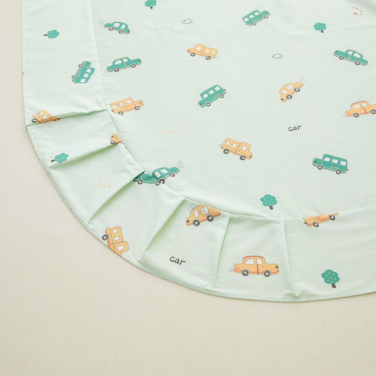 91家纺网 家纺一手货源 找家纺 元元家居（元元被业） 2026新款全棉13372套件及单品【印花款】-单床单 嘟嘟城