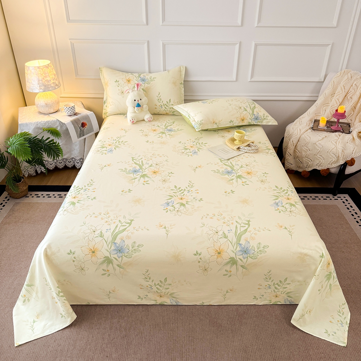 91家纺网 家纺一手货源 找家纺 （总）壹贝家纺 2026新款全棉喷气印花床单系列