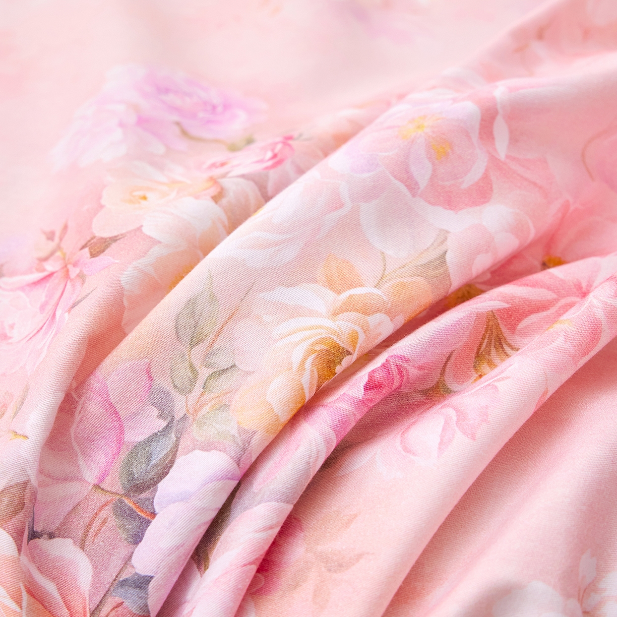 91家纺网 家纺一手货源 找家纺 元元家居（元元被业） 2026新款全棉13372套件及单品【印花款】-单床单 芳菲