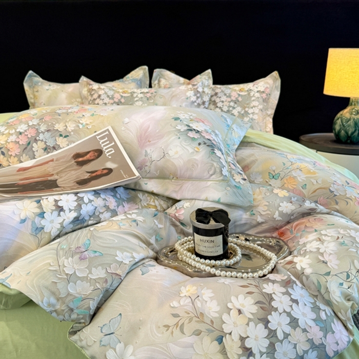 91家纺网 家纺一手货源 找家纺 （总）棠颂家纺 2026新款全棉陶瓷磨毛数码印花四件套（控价不低于150元）