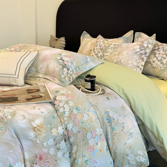 91家纺网 家纺一手货源 找家纺 （总）棠颂家纺 2026新款全棉陶瓷磨毛数码印花四件套（控价不低于150元）