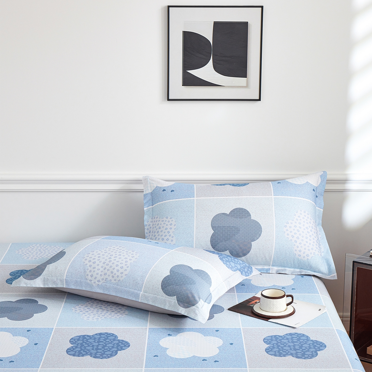 91家纺网 家纺一手货源 找家纺 元元家居（元元被业） 2026新款全棉13372套件及单品【印花款】-单床单 非凡