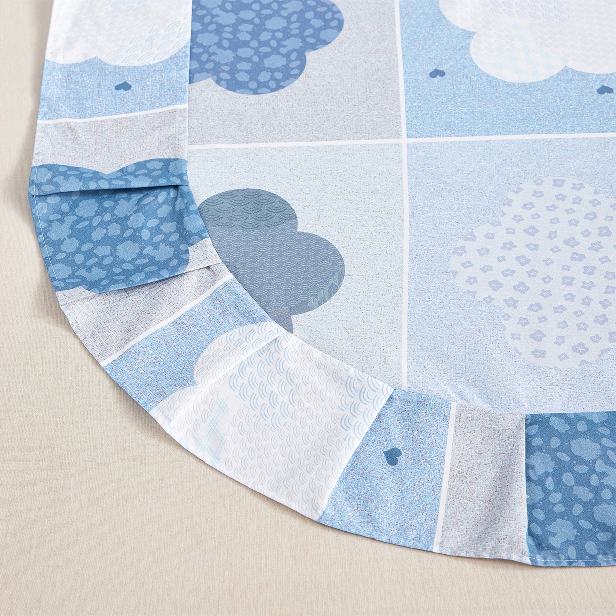 91家纺网 家纺一手货源 找家纺 元元家居（元元被业） 2026新款全棉13372套件及单品【印花款】-单床单 非凡