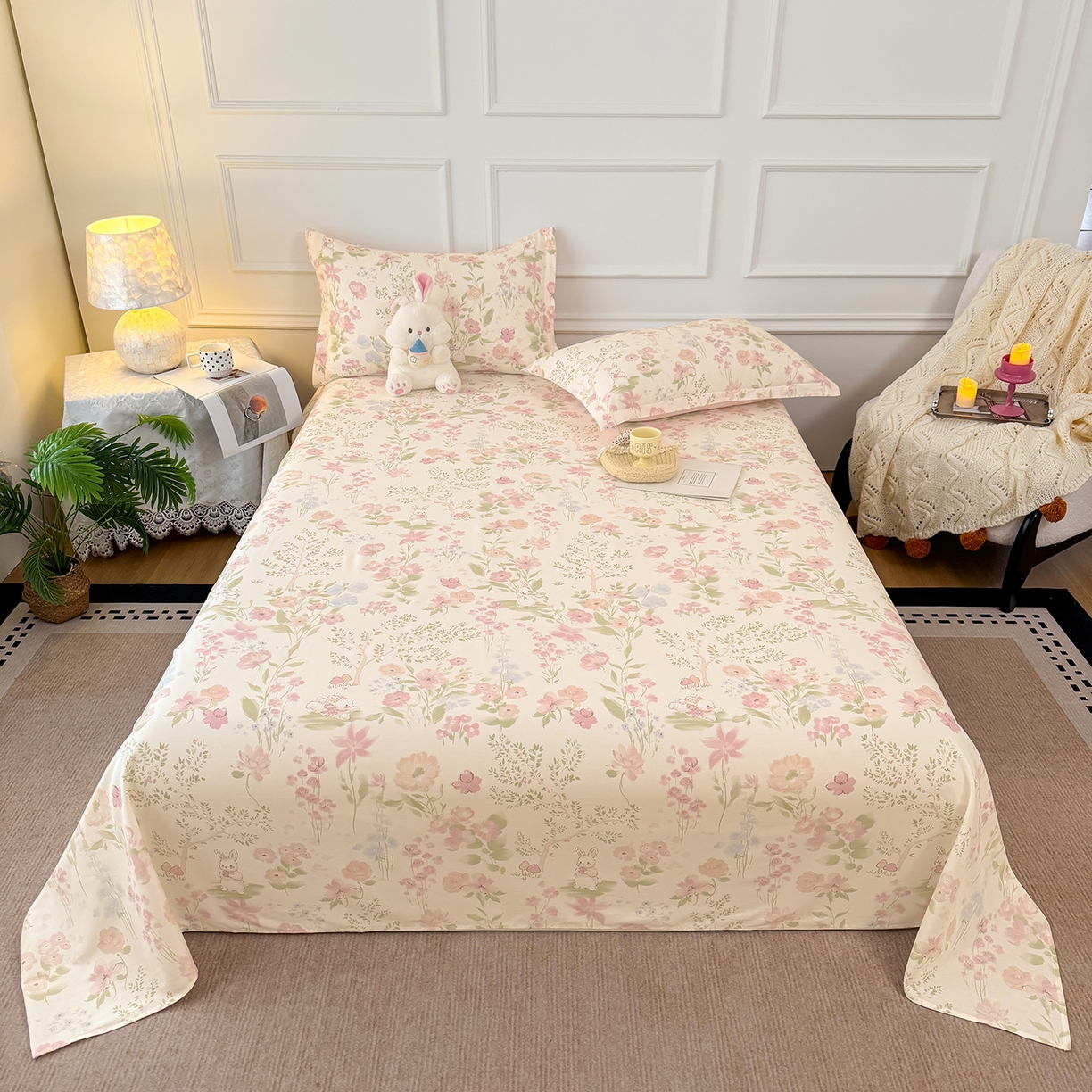 91家纺网 家纺一手货源 找家纺 （总）壹贝家纺 2026新款全棉喷气印花床单系列