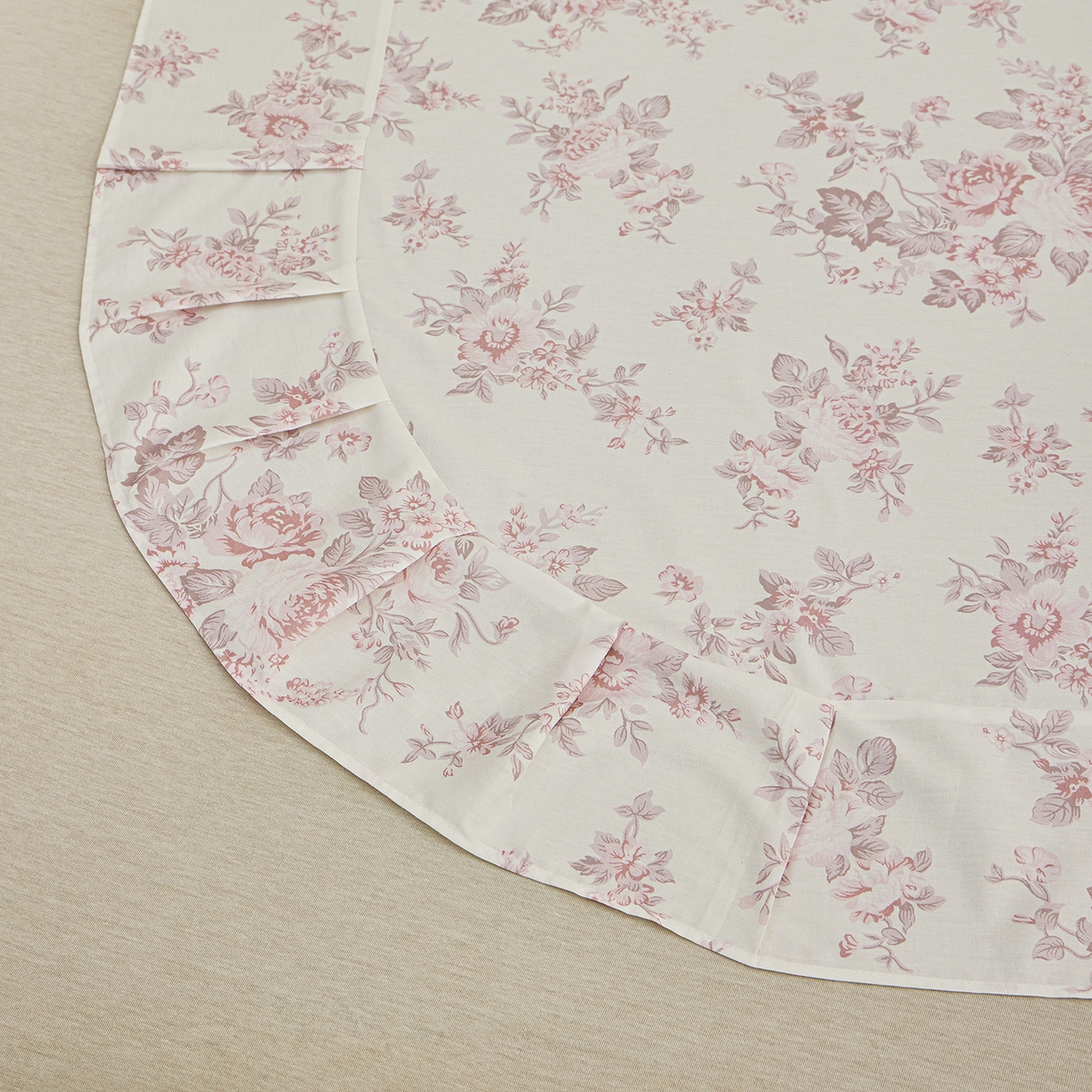 91家纺网 家纺一手货源 找家纺 元元家居（元元被业） 2026新款全棉13372套件及单品【印花款】-单床单 芙尔