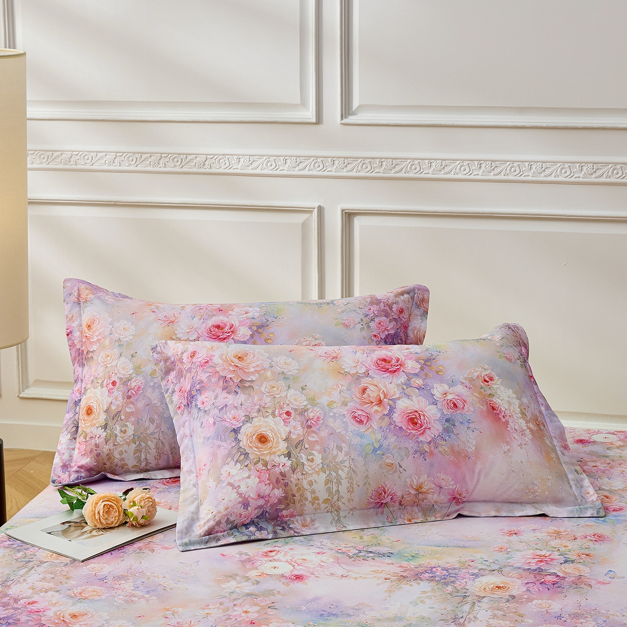 91家纺网 家纺一手货源 找家纺 元元家居（元元被业） 2026新款全棉13372套件及单品【印花款】-单床单 红颜