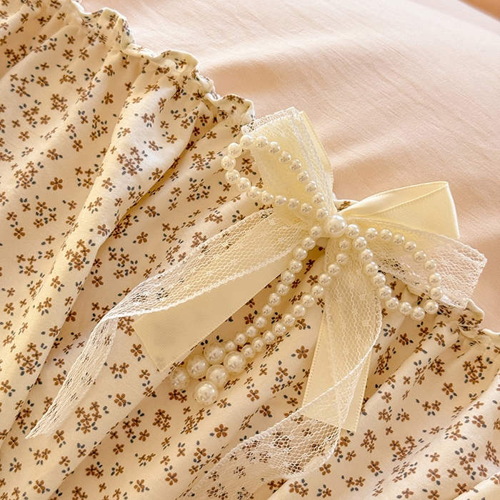 91家纺网 家纺一手货源 找家纺 苏米娜家纺SUMINA 2026新款春夏超柔云朵棉床盖款四件套-艾洛花园系列 艾洛花园-玫瑰金