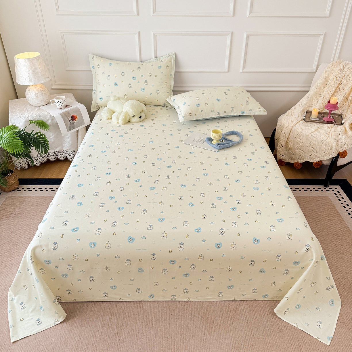 91家纺网 家纺一手货源 找家纺 （总）壹贝家纺 2026新款全棉喷气印花床单系列