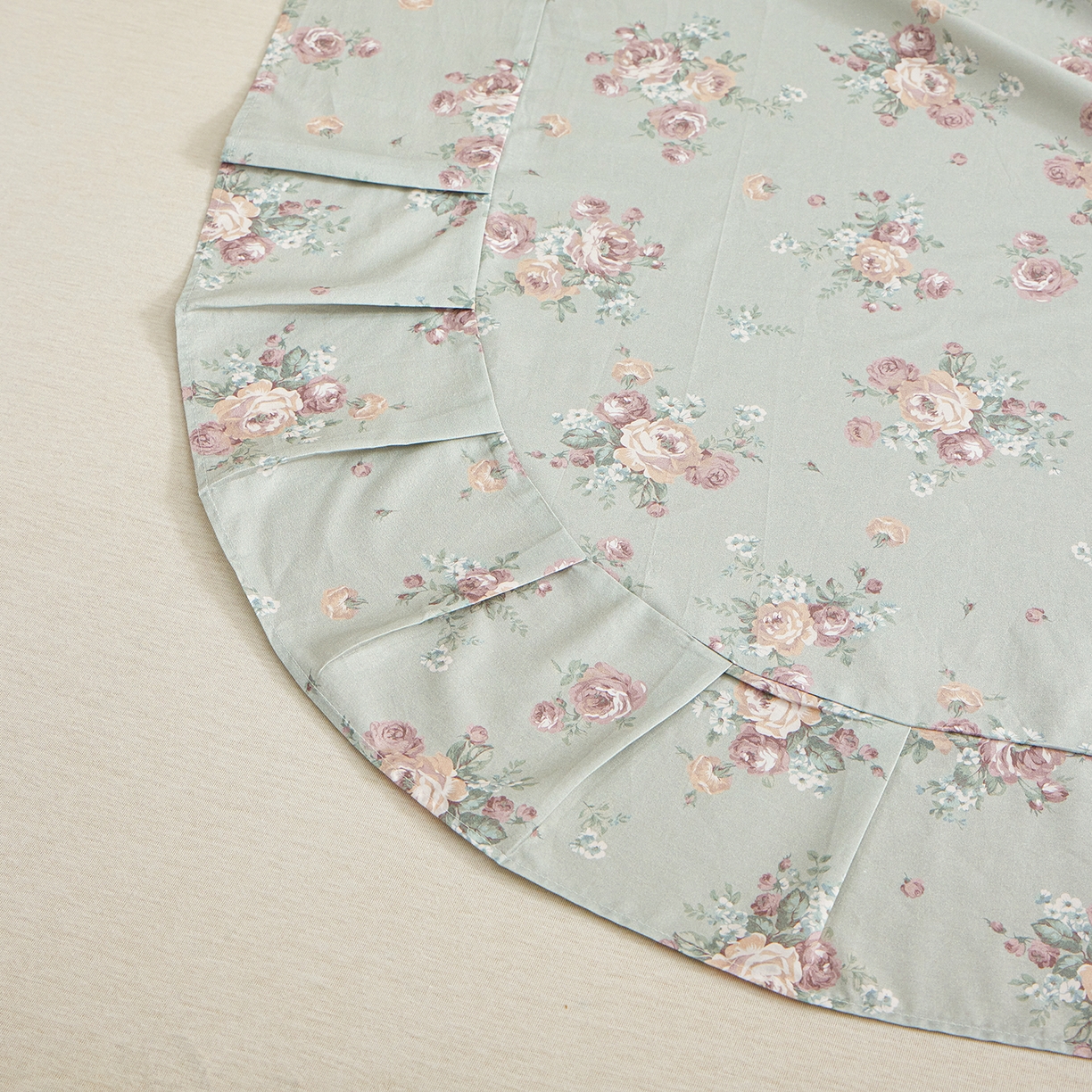 91家纺网 家纺一手货源 找家纺 元元家居（元元被业） 2026新款全棉13372套件及单品【印花款】-单床单 金溪