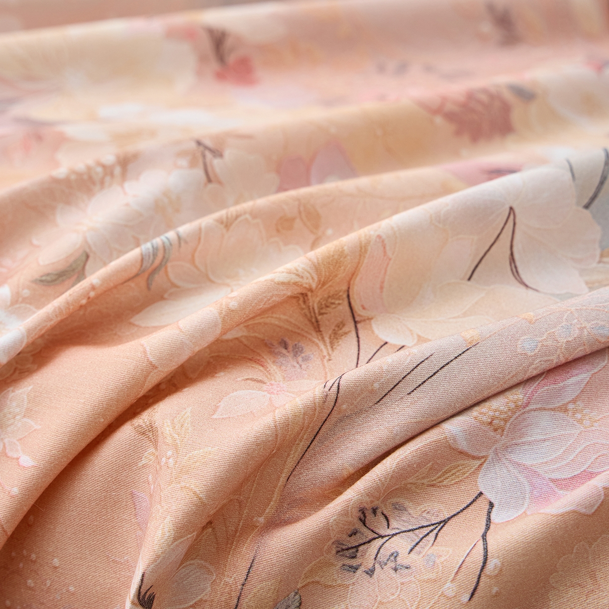 91家纺网 家纺一手货源 找家纺 元元家居（元元被业） 2026新款全棉13372套件及单品【印花款】-单床单 惊艳