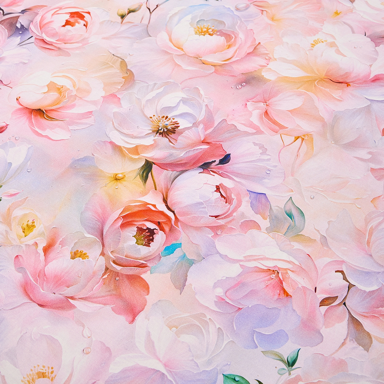 91家纺网 家纺一手货源 找家纺 元元家居（元元被业） 2026新款全棉13372套件及单品【印花款】-单床单 凝珠