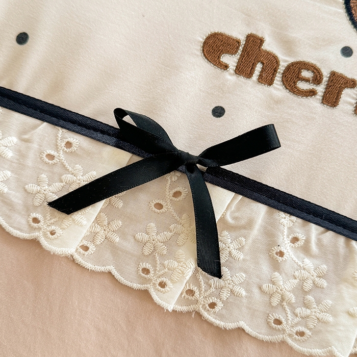 91家纺网 家纺一手货源 找家纺 漫布云家纺 2026新款春夏古法水洗棉床盖款四件套-波点系列 波点-奶咖