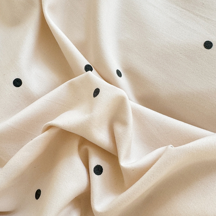 91家纺网 家纺一手货源 找家纺 漫布云家纺 2026新款春夏古法水洗棉床盖款四件套-波点系列 波点-奶咖