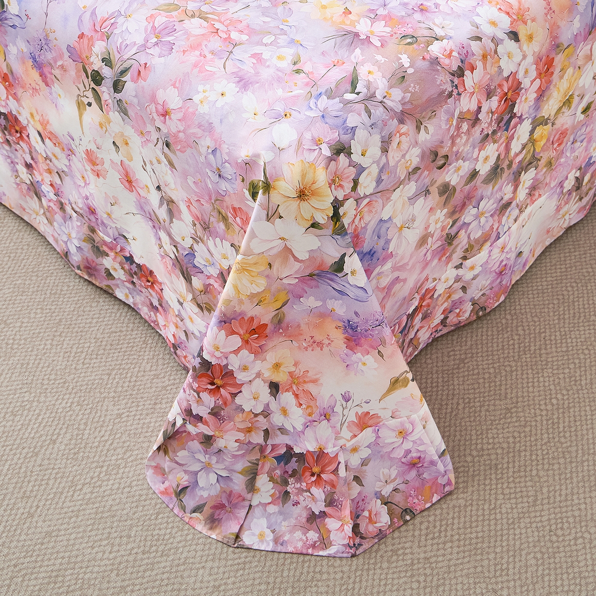 91家纺网 家纺一手货源 找家纺 元元家居（元元被业） 2026新款全棉13372套件及单品【印花款】-单床单 闪亮