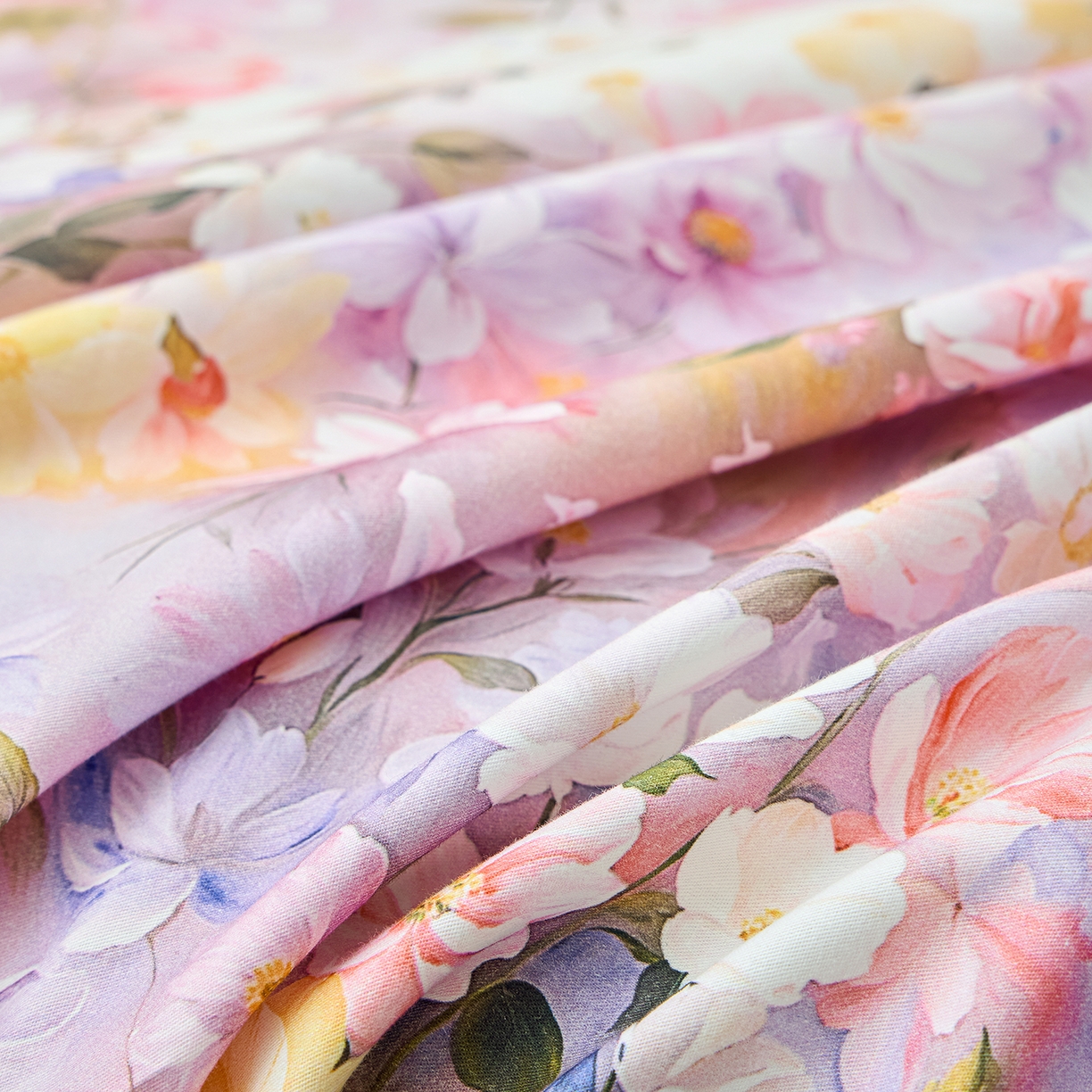 91家纺网 家纺一手货源 找家纺 元元家居（元元被业） 2026新款全棉13372套件及单品【印花款】-单床单 闪亮