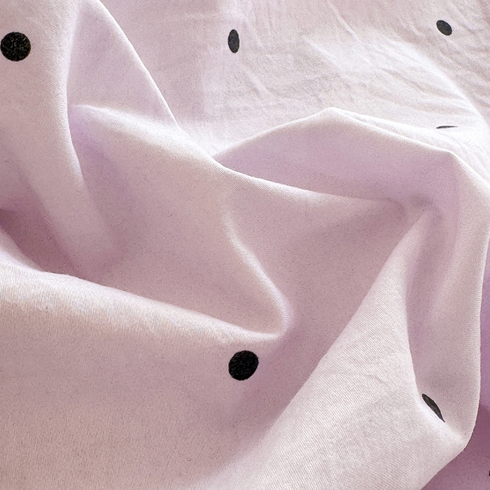 91家纺网 家纺一手货源 找家纺 漫布云家纺 2026新款春夏古法水洗棉床盖款四件套-波点系列 波点-星云紫