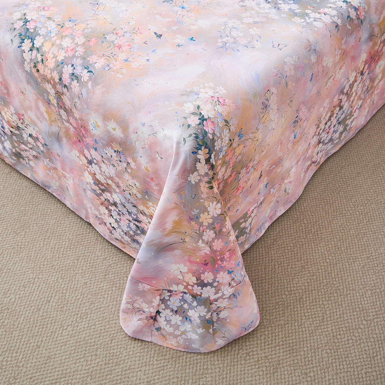 91家纺网 家纺一手货源 找家纺 元元家居（元元被业） 2026新款全棉13372套件及单品【印花款】-单床单 时光