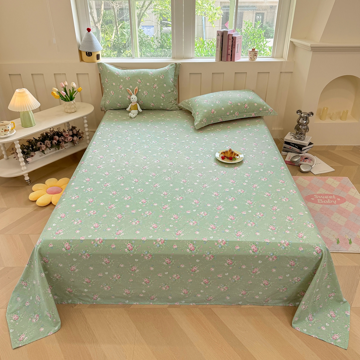 91家纺网 家纺一手货源 找家纺 （总）壹贝家纺 2026新款全棉喷气印花床单系列