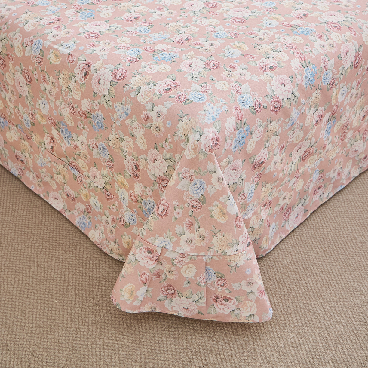 91家纺网 家纺一手货源 找家纺 元元家居（元元被业） 2026新款全棉13372套件及单品【印花款】-单床单 朔奇