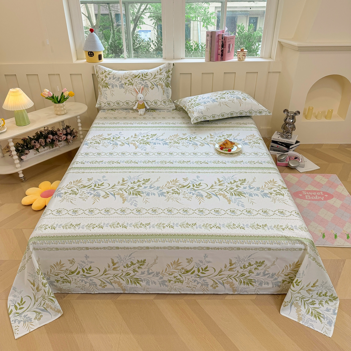 91家纺网 家纺一手货源 找家纺 （总）壹贝家纺 2026新款全棉喷气印花床单系列