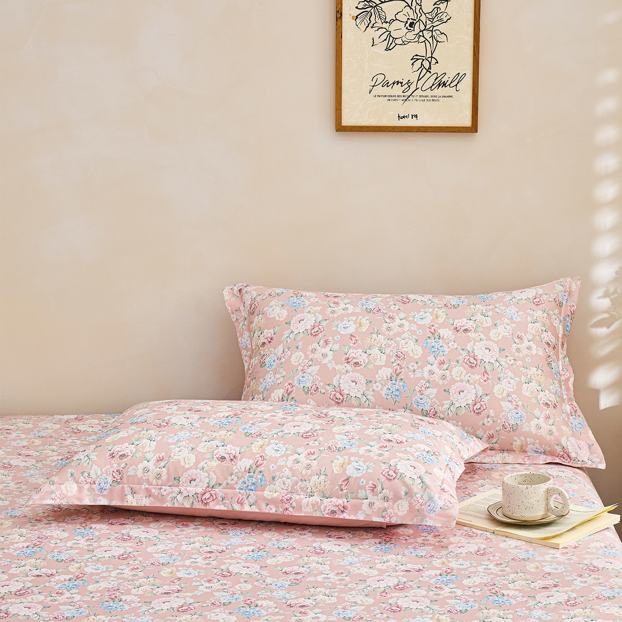 91家纺网 家纺一手货源 找家纺 元元家居（元元被业） 2026新款全棉13372套件及单品【印花款】-单床单 朔奇