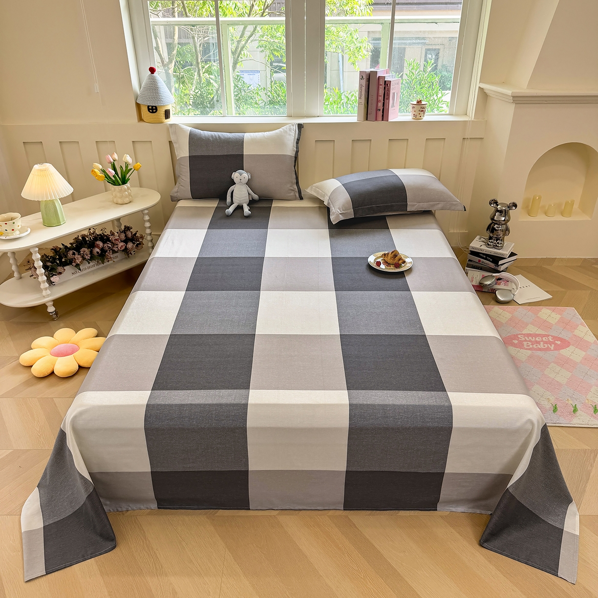 91家纺网 家纺一手货源 找家纺 （总）壹贝家纺 2026新款全棉喷气印花床单系列