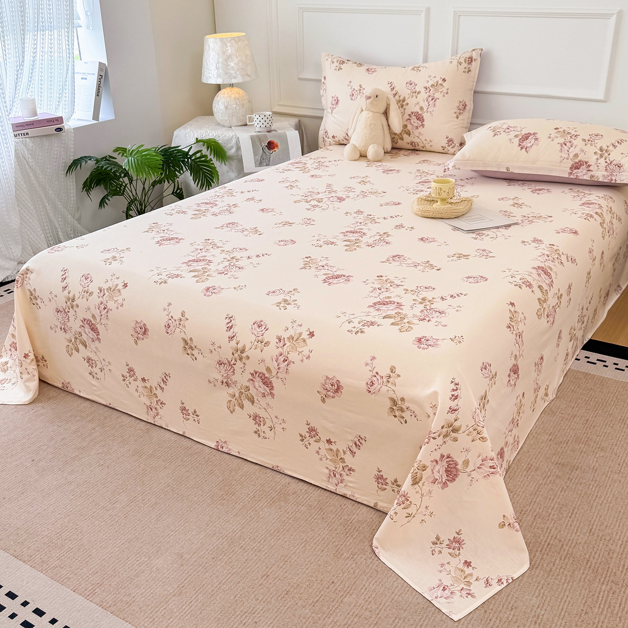 91家纺网 家纺一手货源 找家纺 （总）壹贝家纺 2026新款全棉喷气印花床单系列