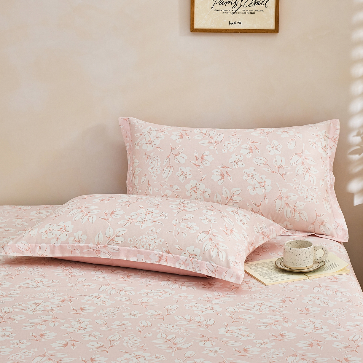 91家纺网 家纺一手货源 找家纺 元元家居（元元被业） 2026新款全棉13372套件及单品【印花款】-单床单 婉约