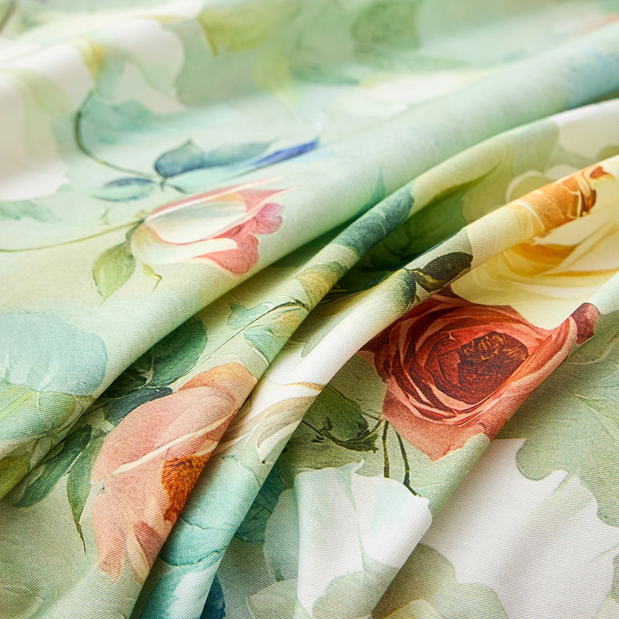 91家纺网 家纺一手货源 找家纺 元元家居（元元被业） 2026新款全棉13372套件及单品【印花款】-单床单 秀丽