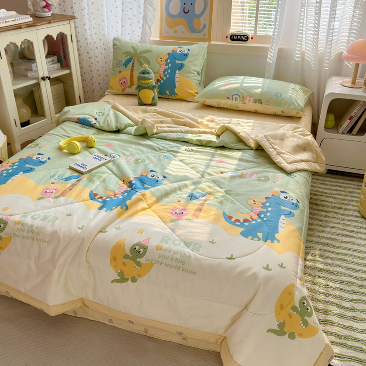 91家纺网 家纺一手货源 找家纺 （总）暖阳【同款地板价】【A类送质检】2026新款印花全棉棉花夏被纯棉空调被